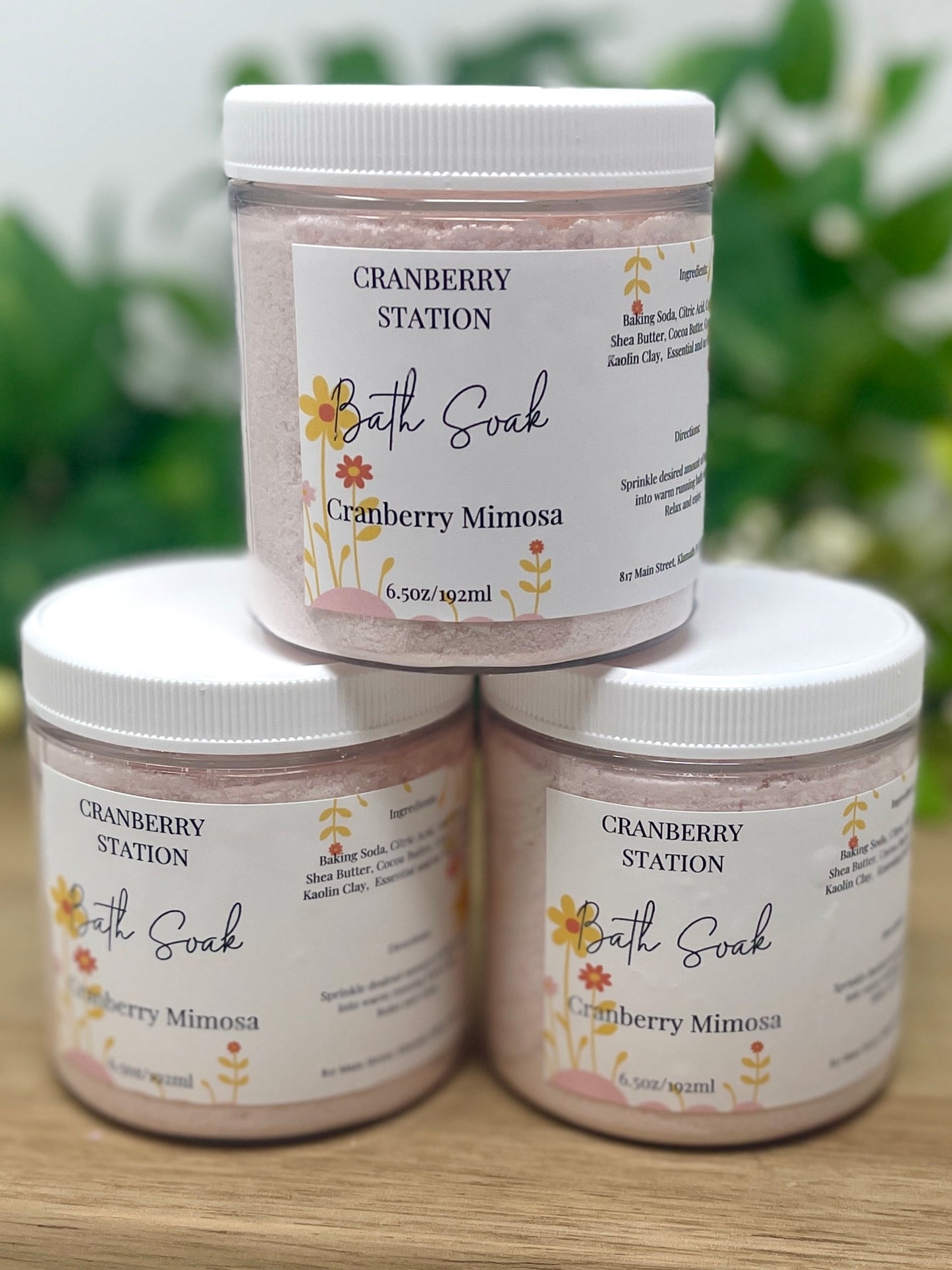 Cranberry Mimosa Bath Soak