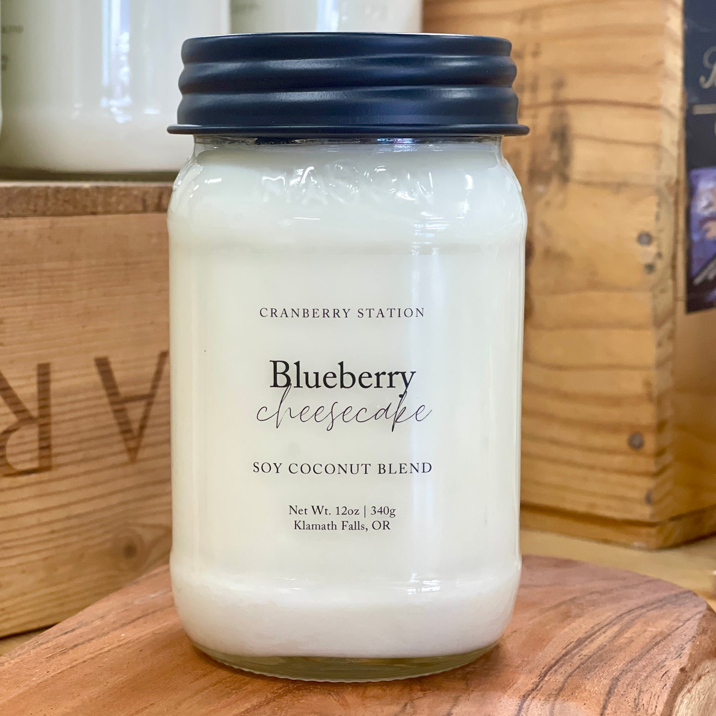 Blueberry Cheesecake Coconut Soy Wax Candle