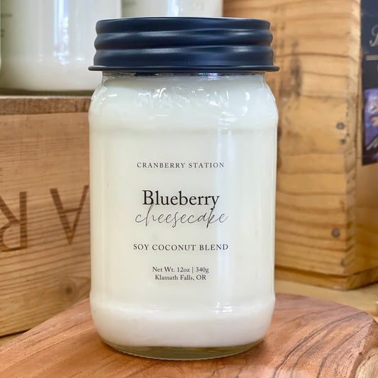 Blueberry Cheesecake Coconut Soy Wax Candle