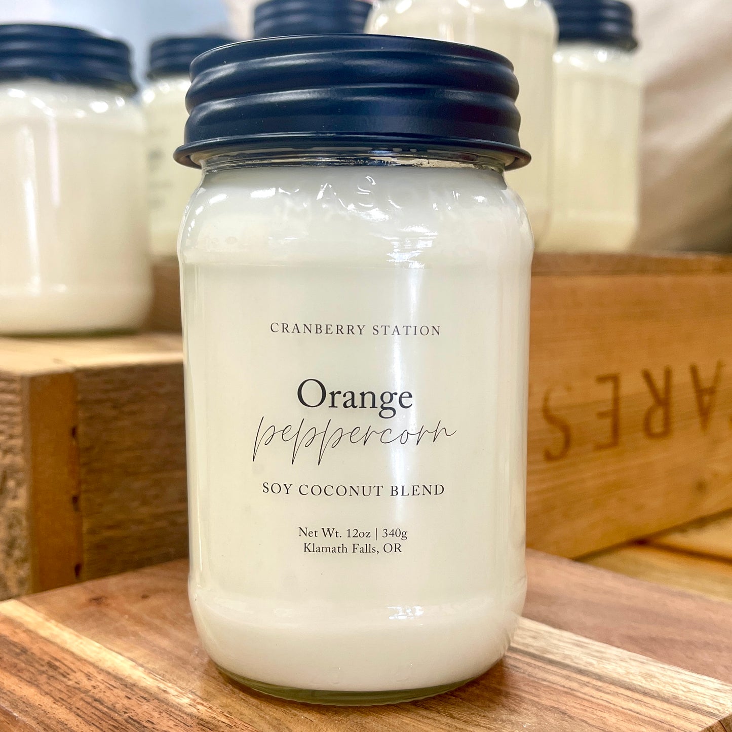 Orange Peppercorn Coconut Soy Wax Candle